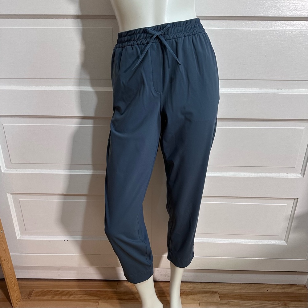 lululemon athletica Navy Blue Cropped Drawstring Pants